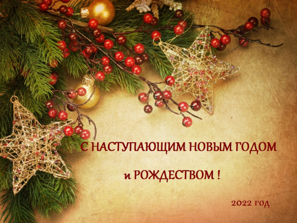 Поздравляем с наступающим Новым Годом и Рождеством !